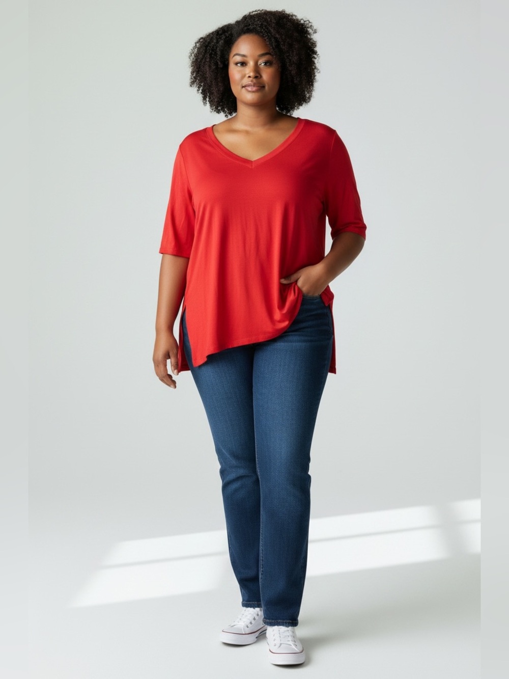 Super Soft By Torrid Women’s Size M/L (00) Short Sleeve V Neck Tee